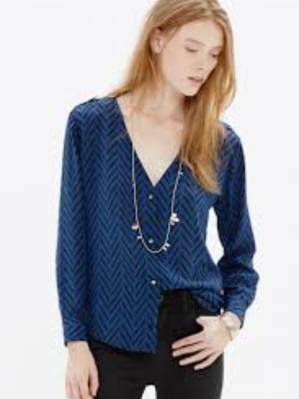 Madewell x Sézane 100% Silk Button Blouse – Size M 🔥